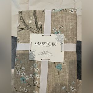 Shabby Chic tablecloth 60W x 84L new, still wrapped.